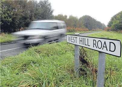  ??  ?? The speed limit on West Hill Road in Kirriemuir will be reduced from 60mph to 30mph following concerns over the safety of visitors to Kirrie Hill. Picture: Gareth Jennings.