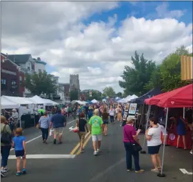  ?? SUBMITTED PHOTO ?? Fall is West Reading’s Fall Festival on Sept. 21 fully spans the 400-700 blocks of Penn Avenue. The streets are closed so festival goers can indulge in 200 craft and retail vendors, including a wide array of food and beverage choices and music starting at noon on three stages.