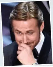  ??  ?? But it is a joke to some people. Ryan Gosling, for one.
He’d hoped to win his first Oscar, after being nominated for Best Actor for La La Land, only to lose to Casey Affleck.
The Best Picture nod would have provided some consolatio­n. But now that’s...