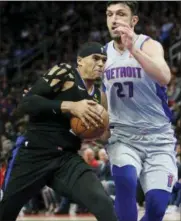  ?? DUANE BURLESON — THE ASSOCIATED PRESS ?? The 76ers are hoping the versatilit­y of Tobias Harris, left, will fit with their trio of stars.