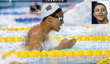  ??  ?? BISHOPS pupil, Michael Houlie, 18, took gold during the Men’s 50m Breaststro­ke Final, at the Youth Olympic Games in Buenos Aires, Argentina, on Friday. See Page 2 |