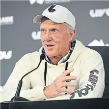  ?? ?? Greg Norman bought a ticket to attend the Masters.
