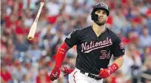  ?? PATRICK SMITH/GETTY IMAGES ?? Bryce Harper is one of the top free agents.