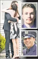  ?? ?? GRIEF: Mourners hug at the funeral of Edward Wilkins (top), shot dead by NYPD cop Sean Armstead.