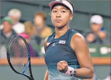  ?? AP PHOTO ?? Naomi Osaka of Japan defeated Danielle Collins 6-4, 6-2 in a third round match at the WTA event at Indian Wells on Monday.