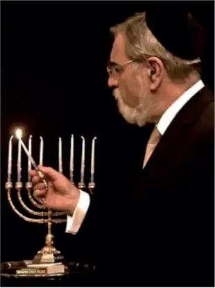  ?? PHOTO: YOUTUBE ?? Rabbi Lord Sacks, from a video series on Chanukah he made when Chief Rabbi in 2011, 8 Thoughts for 8 Nights