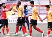  ??  ?? East Bengal bounced back with a 3-1 win against Minerva Punjab FC in their last match