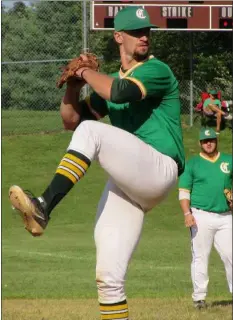  ?? JOHN SAEGER — FOR MEDIANEWS GROUP ?? Concord starter Brad Scull tossed a no-hitter Saturday in Game 4 of the Delco League finals series, striking out 10 as the Canes won, 2-0, to push the series against Wayne to the limit.