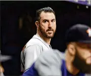  ?? JULIO AGUILAR / GETTY IMAGES ?? Astros ace right-hander Justin Verlander recently said “the system is broken” because about 100 free agents remain unsigned.