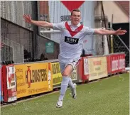  ??  ?? Goal Adam Brown was on target for Airdrie