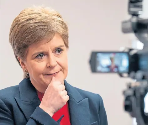  ?? ?? NEW TREATMENT CENTRES: First Minister Nicola Sturgeon insisted “real work” was already under way to help more Scots struggling with substance abuse across the country.
