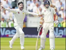  ?? REUTERS ?? Mohammad Amir took five wickets in the Lord’s Test.