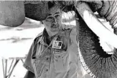  ?? File photo ?? Raymond Figueroa started working at the San Antonio Zoo as a maintenanc­e man in 1951.