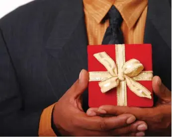  ?? DREAMSTIME ?? Once giving gifts becomes obligatory it is no longer a gift, but rather an “admission fee,” writes Ken Gallinger.