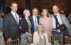  ?? James Petrozzell­o ?? The Raveis Family with Jessie Brown, recipient of the Candy & Bill Raveis Fellowship at the Damon Runyon Cancer Research Foundation Annual Breakfast in New York City.