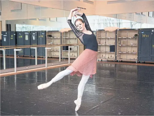  ?? ANNE-MARIE JACKSON PHOTOS/TORONTO STAR ?? Heather Ogden rehearses before the opening of The Sleeping Beauty, which runs March 8 to 18 at the Four Seasons Centre for the Performing Arts.