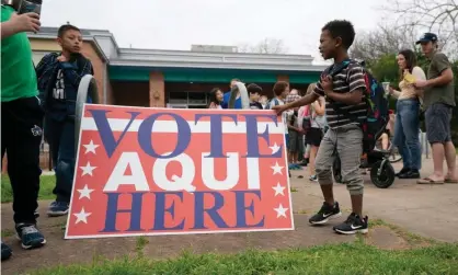  ?? Photograph: Bob Daemmrich/Zuma Wire/Rex/Shuttersto­ck ?? Texas’s 38 electoral college votes are seemingly in play this November.