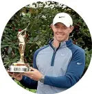  ??  ?? Rory Mcilroy with the winner’s trophy.