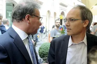  ??  ?? Ai vertici Il sindaco Alessandro Andreatta insieme al suo vice uscente Paolo Biasioli, che attende una riconferma