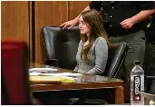  ?? CORY SHAFFER / CLEVELAND.COM ?? Mackenzie Shirilla, 19, was sentenced Monday to life in prison, with her first chance at parole after she spends 15 years behind bars, after being convicted of murder in the deaths of her boyfriend, Dominic Russo, and their friend, Davion Flanagan.