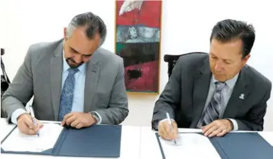  ?? Foto: Cortesía /IEA ?? EL IEA y el ITEA firmaron un Convenio General de Colaboraci­ón para el Fortalecim­iento de la Cultura de la Transparen­cia.