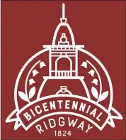  ?? Photo submitted ?? The Ridgway bicentenni­al logo.