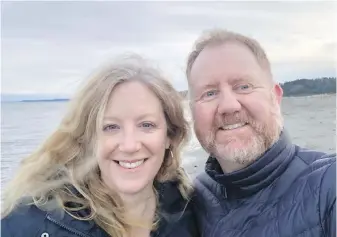  ?? MAPLE LEAF ADVENTURES VIA CP ?? Maureen Gordon and Kevin Smith, co-owners of ecotourism outfit Maple Leaf Adventures, on Vancouver Island in February 2020, before the pandemic hammered the tourism industry.