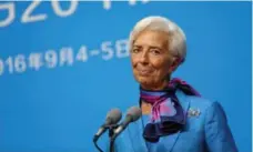  ?? CHINA STRINGER NETWORK/REUTERS FILE PHOTO ?? Christine Lagarde, managing director of the Internatio­nal Monetary Fund, is in Toronto this week to speak at a global economic conference.