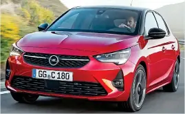  ??  ?? READY AND WAITING: The award-winning Opel Corsa is likely to be a big seller in 2020