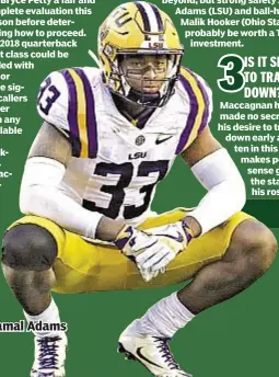  ??  ?? Jamal Adams