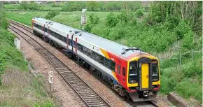 ??  ?? A Bristol Temple Meads-Salisbury service formed of SWT No. 159019 was caught on camera approachin­g Hawkeridge Junction near Westbury, travelling south from the Trowbridge direction on May 7, 2004.