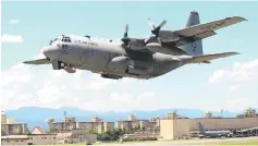  ??  ?? This file photo shows a C-130 Hercules takes off during a training exercise at Yokota Air Base, Japan.