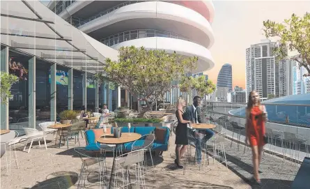  ??  ?? The Star Gold Coast’s transforma­tion will include an outdoor terrace to take advantage of the Coast’s great weather.