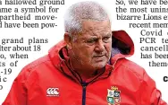  ??  ?? CONFUSION: Lions coach Warren Gatland