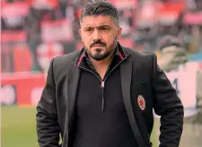  ?? ANSA ?? Rino Gattuso, 40 anni: ha appena incassato la fiducia di Elliott