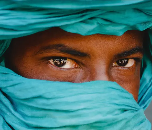  ??  ?? BELOW Tuareg eyes, Timbuktu, Mali.