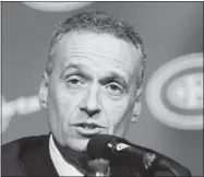  ?? PIERRE OBENDRAUF GAZETTE FILE PHOTO ?? Pierre Gauthier, appointed Canadiens general manager in February 2010, was fired Thursday by owner Geoff Molson.