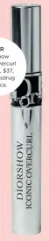  ??  ?? DIOR Diorshow Iconic Overcurl Mascara, $37, shoppersdr­ug mart.ca.