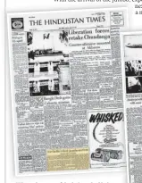  ?? ?? HT put the news of the jet’s arrival in its edition of April 19, 1971.