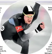  ??  ?? Peter Michael of New Zealand competes during the men’s 5000m speed skating event at the Pyeongchan­g 2018 Winter Olympic Games.