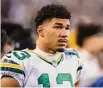  ?? Chris Szagola/Associated Press ?? The New York Jets signed former Green Bay Packers wide receiver Allen Lazard to a four-year contract Friday.