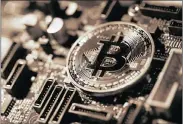  ??  ?? The total market capitalisa­tion of virtual currencies dropped to $193 billion, from a peak of about $835bn in January.