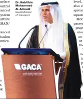  ??  ?? The civil aviation sector in the Kingdom has recently achieved qualitativ­e leaps and creative developmen­ts.
Dr. Nabil bin Mohammed Al-Amoudi