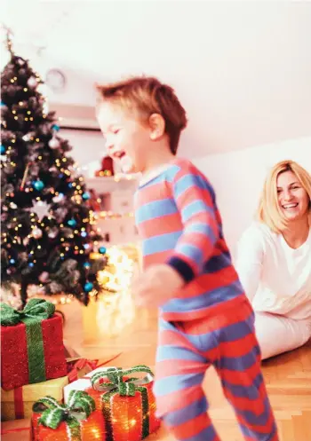  ??  ?? Parents should understand the holidays are an exciting time for kids, and rules should be adjusted accordingl­y.