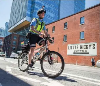  ?? JESSE WINTER/ TORONTO STAR ?? Parking enforcemen­t officer Kyle Ashley had his Twitter account suspended by Toronto police for cheeky tweets.