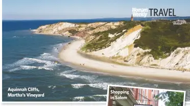  ??  ?? Aquinnah Cliffs, Martha’s Vineyard