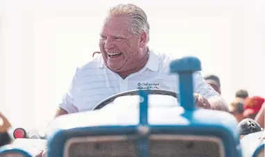  ?? GEOFF ROBINS THE CANADIAN PRESS FILE PHOTO ?? Ontario Premier Doug Ford openly displays his social conservati­sm, writes Heather Mallick.