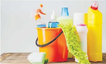  ?? Picture: CLEANSPOT.COM ?? Cleaning supplies can help improve your home and office space appearance.