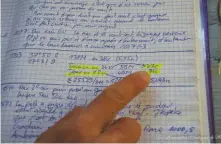  ??  ?? LEFT: Pierre’s detailed log book