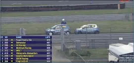  ??  ?? Poulton pushed rival Graham back to pits after latter ran out of fuel